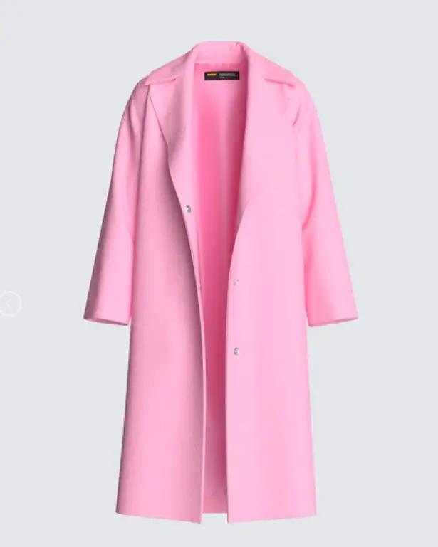 Finesse Clothing Clara pink oversized coat