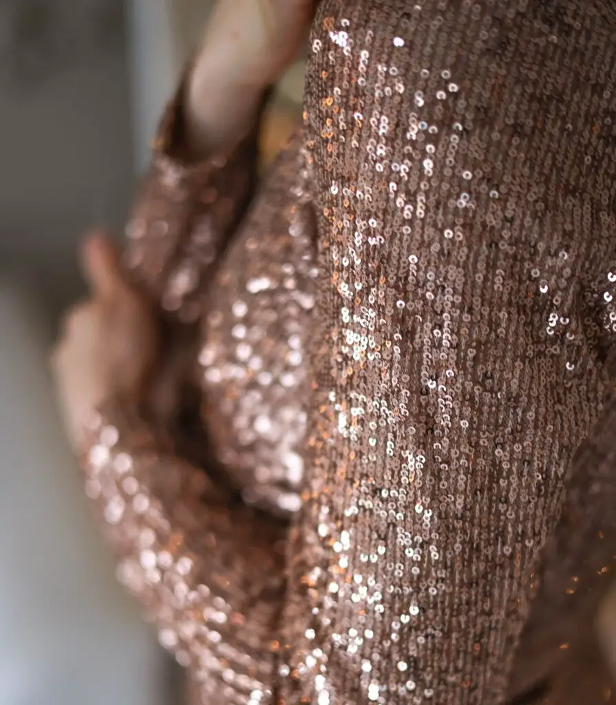how to accessorize a sequin dress